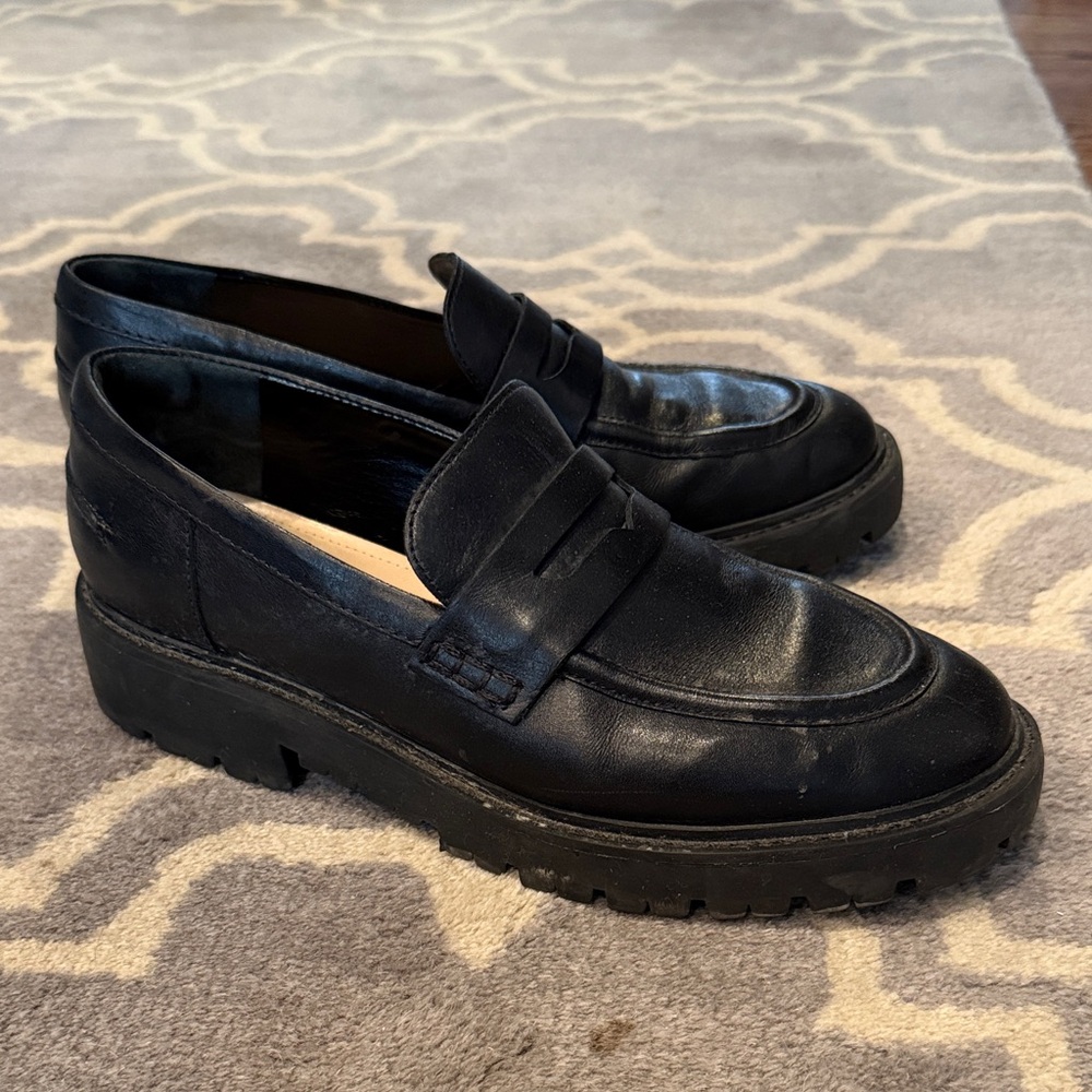 Schutz Women's Christie Weekend Black Loafers